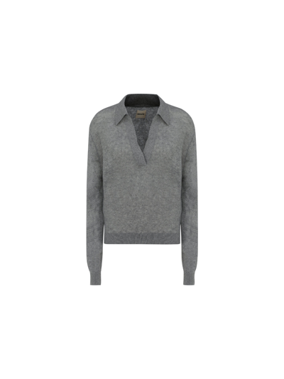 Shop Khaite Jo Pullover In Warm Grey
