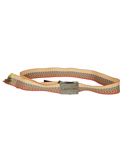 Shop Lanvin Curb Belt In Multicolor