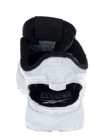 Shop Maison Margiela X Reebok Classic Leather Decortique Low Top Sneakers In White