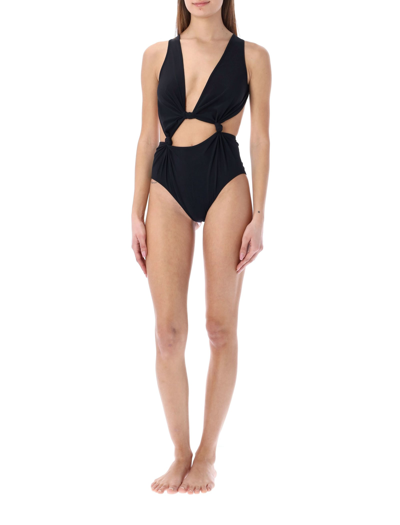 Shop Rick Owens Glory Swimsuit In Black