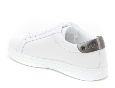 Shop Jimmy Choo Rome Sneakers In White