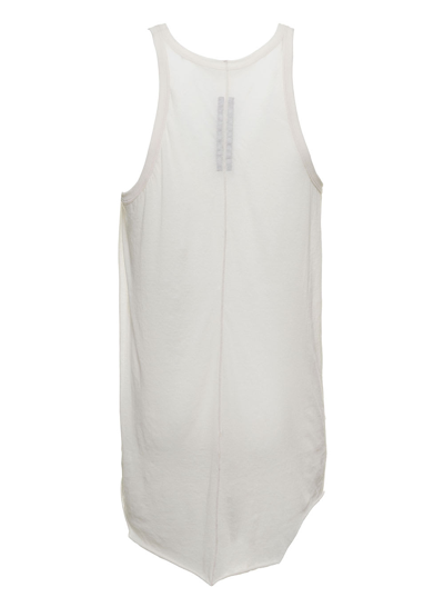 Shop Rick Owens White Transparent Cotton Tank Top In Beige