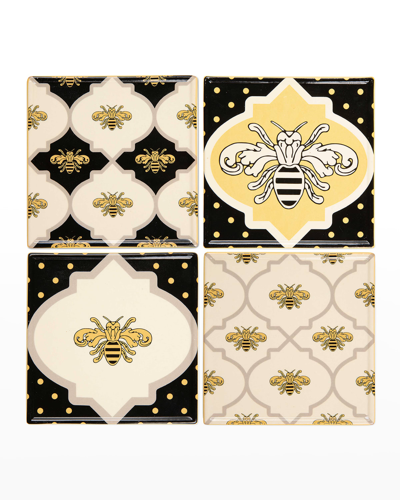 Shop Mackenzie-childs Queen Bee Coasters, Set Of 4