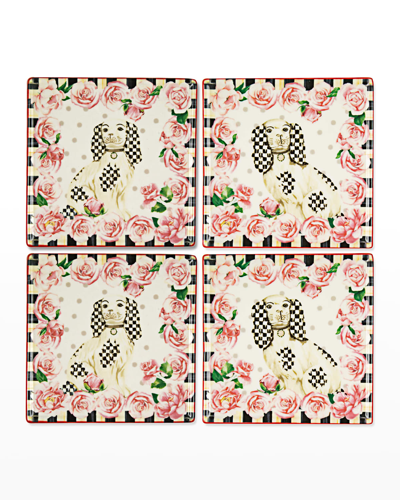 Shop Mackenzie-childs Really Rosy Coasters, Set Of 4