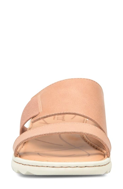Shop Born Oceana Slide Sandal In Tan Leather