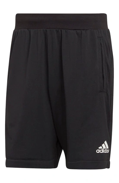 Shop Adidas Originals Motion Seamless Shorts In Black/ White
