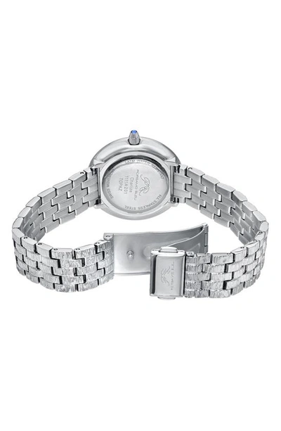 Shop Porsamo Bleu Charlize Opal And Topaz Bracelet Watch, 32mm In Silver