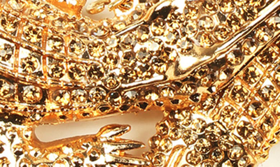 Eye Candy Los Angeles The Luxe Collection See You Later Alligator Collar Necklace In Gold