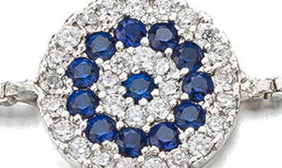 Eye Candy Los Angeles Evil Eye Bracelet In Silver
