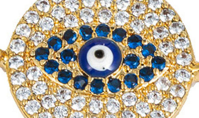 Shop Eye Candy Los Angeles The Luxe Collection 18k Gold Plated Sterling Silver Evil Eye Bracelet