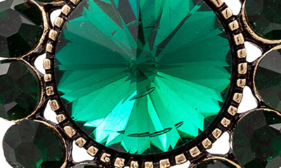 Eye Candy Los Angeles The Luxe Collection Aline Drop Earrings In Green