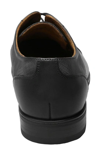 Florsheim Jackson Cap Toe Derby In Black Scratch