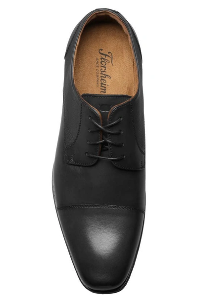 Shop Florsheim Jackson Cap Toe Derby In Black Scratch