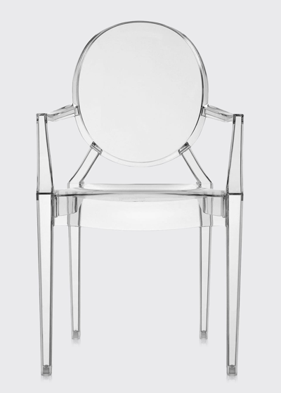 Shop Kartell Louis Ghost Accent Chairs In Glossy White, Set Of 2