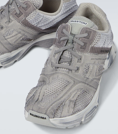 Shop Balenciaga Phantom Sneakers In Grey/light Grey