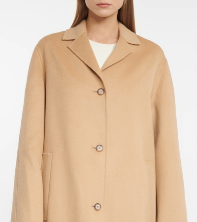 Shop Joseph Caia Wool And Cashmere Coat In Almond