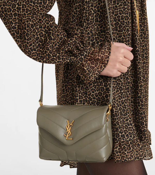 ysl toy loulou grey khaki