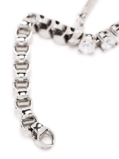 Dsquared2 Crystal-embellished Necklace In Silber
