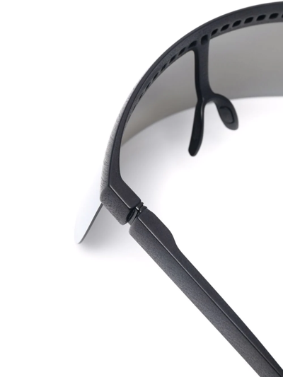 Shop Mykita Willhelm Daisuke Visor Sunglasses In Grau