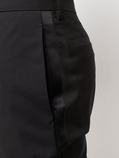 Shop Etro Slim-cut Tailored Trousers In Schwarz