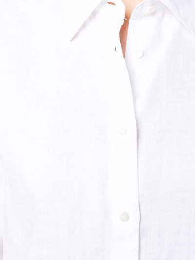 Aspesi Pointed-collared Buttoned Shirt In Weiss