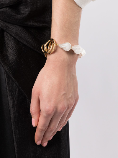 Completedworks Gold Vermeil-plated Pearl Bracelet In Gold