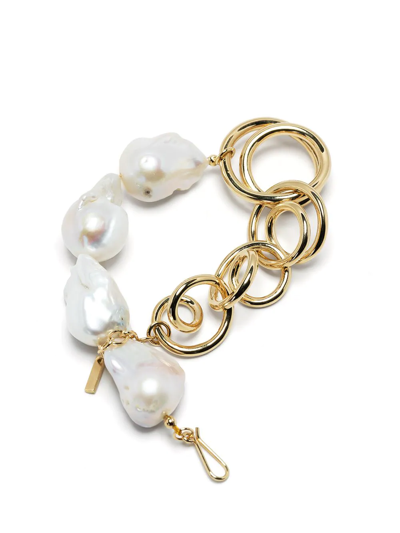 Completedworks Gold Vermeil-plated Pearl Bracelet In Gold