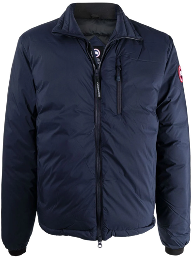 Shop Canada Goose Lodge Down Jacket In Blau