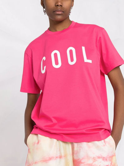 Shop Dsquared2 Cool Logo-print T-shirt In Rosa