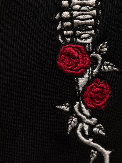 Shop Yohji Yamamoto Embroidered-scissors Tie In Schwarz