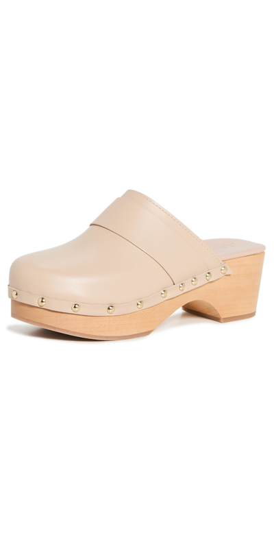 Shop Aeyde Bibi Clogs In Latte