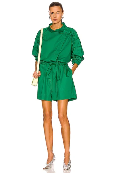 Shop Aknvas Ketevan Romper In Forrest Green