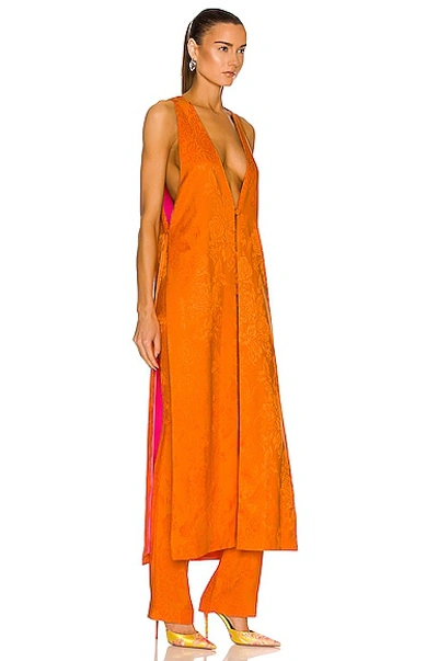 Shop Nervi Serena Waistcoat In Orange