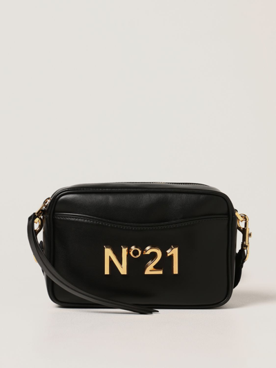 Shop N°21 Camera Bag N ° 21 In Leather In Black