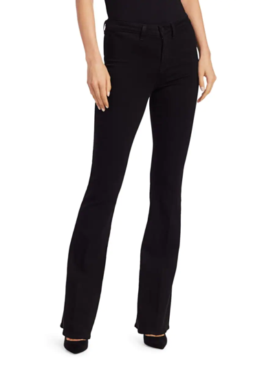 Shop L Agence Women's Joplin 70s High-rise Flare Jeans In Noir