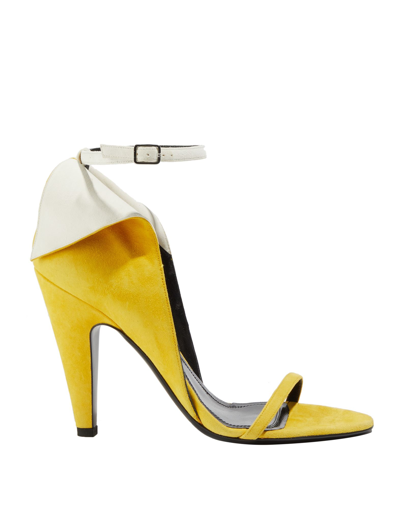 Shop Calvin Klein 205w39nyc Sandals In Yellow