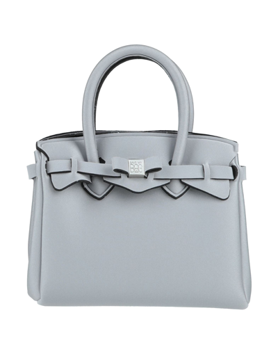 Shop Save My Bag Handbags In Light Grey