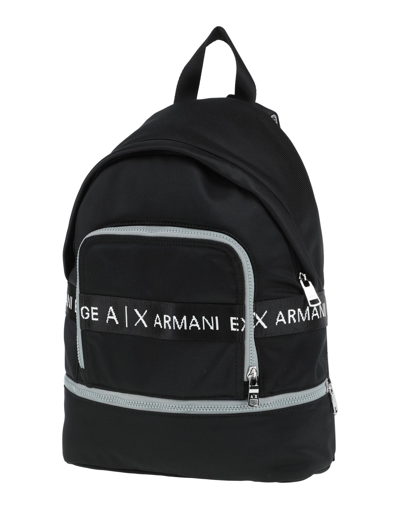 Shop Armani Exchange Backpacks In Black