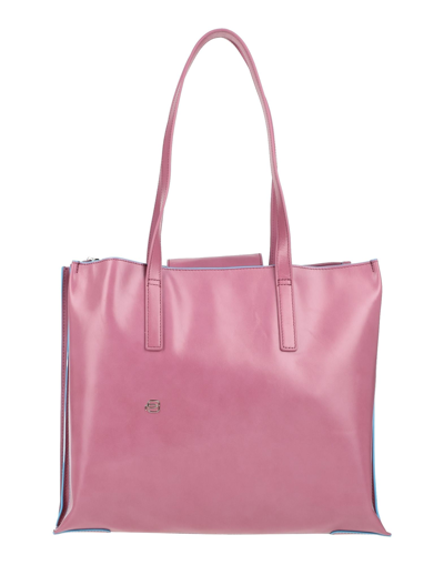 Shop Piquadro Handbags In Pastel Pink