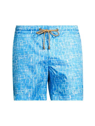Shop Thorsun Men's Clay Swim Shorts In Light Blue