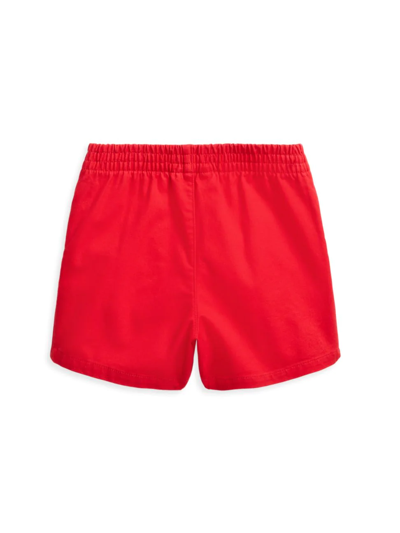 Shop Ralph Lauren Baby Boy's Cotton Twill Shorts In Red