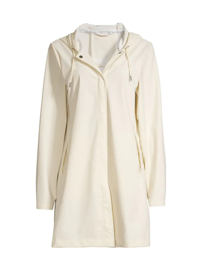 Shop Rains Women's A-line Hooded Rain Jacket In Fossil