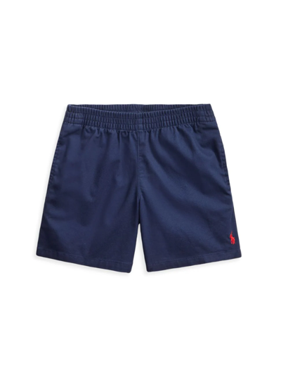 Shop Ralph Lauren Little Boy's Stretch Twill Shorts In Aviator Navy