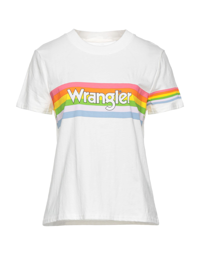 Shop Wrangler Woman T-shirt White Size L Organic Cotton