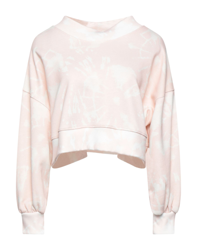 Shop Bolongaro Trevor Woman Sweatshirt Light Pink Size L Cotton, Polyester