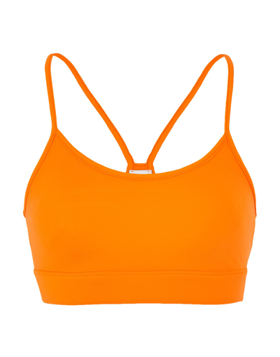 Shop 8 By Yoox Recycled Nylon Bra Woman Top Orange Size Xl Recycled Polyamide, Elastane