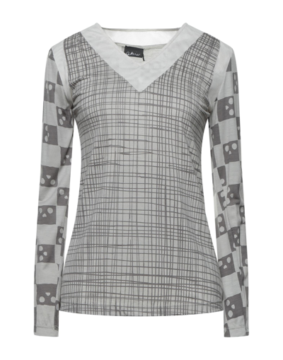 Shop Akira Woman T-shirt Light Grey Size 2 Wool, Nylon