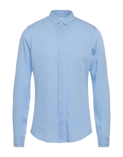 Shop Dnl Man Shirt Sky Blue Size 15 ½ Tencel Lyocell
