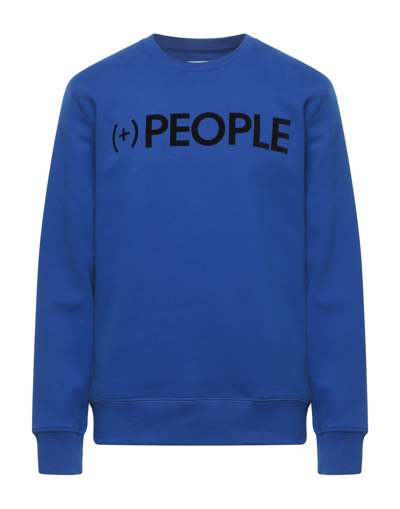 Shop People (+)  Sweatshirts In Bright Blue