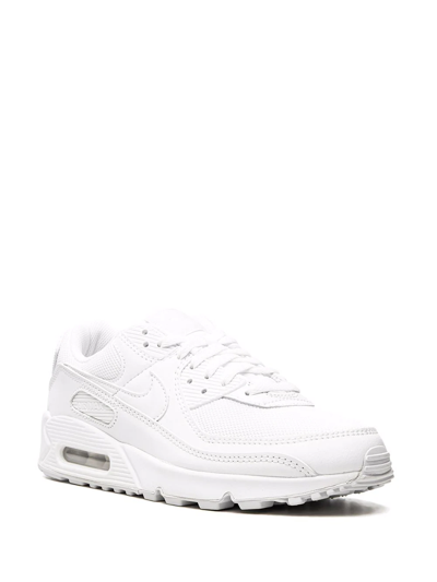 Shop Nike Air Max 90 "triple White" Sneakers